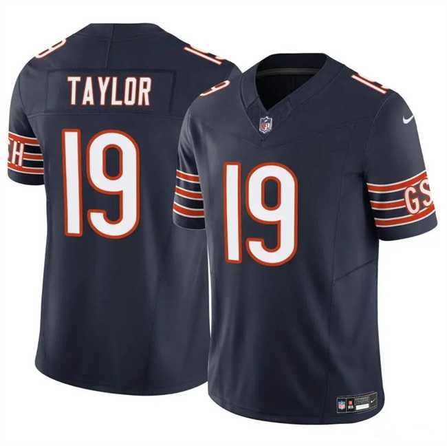 Men & Women & Youth Chicago Bears #19 Tory Taylor Navy 2023 F.U.S.E. Vapor Football Stitched Jersey